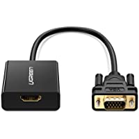 Adaptador HDMI a VGA para Chromecast- Ugreen HDMI Hembra a VGA Macho 1080P con Audio Compatible con Stick TV- Raspberry…